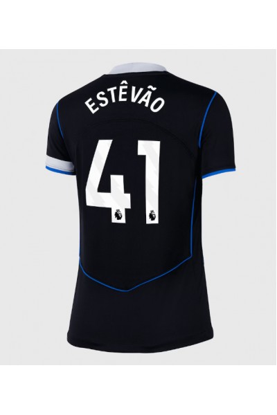 Chelsea Estevao Willian #41 Jalkapallovaatteet Naisten Kolmaspaita 2025-26 Lyhythihainen Chelsea Estevao Willian #41 Jalkapallovaatteet Naisten Kolmaspaita 2025-26 Lyhythihainen